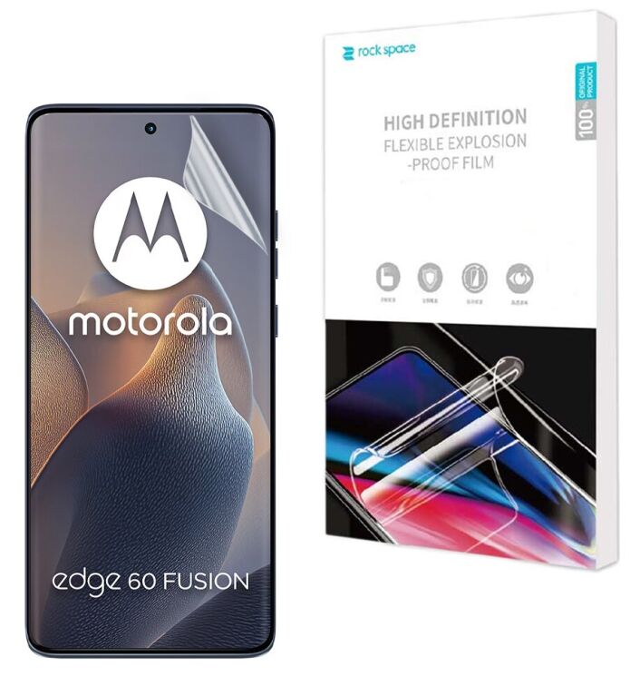 Защитная пленка на экран RockSpace Explosion-Proof SuperClear для Motorola Edge 60 Fusion: фото 1 из 10