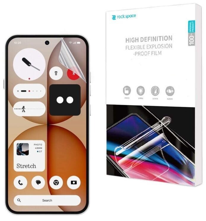 Защитная пленка на экран RockSpace Explosion-Proof SuperClear для Nothing Phone (4a) (411327) Защитная пленка на экран RockSpace Explosion-Proof SuperClear для Nothing Phone (4a): фото 1 из 10