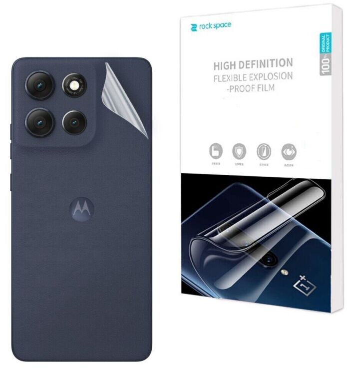 Захисна плівка на задню панель RockSpace Explosion-Proof SuperClear для Motorola Moto G86 Power: фото 1 з 9