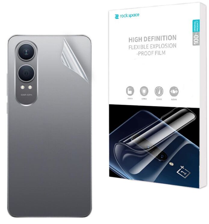 Защитная пленка на заднюю панель RockSpace Explosion-Proof SuperClear для OnePlus Nord CE 4 Lite: фото 1 из 9