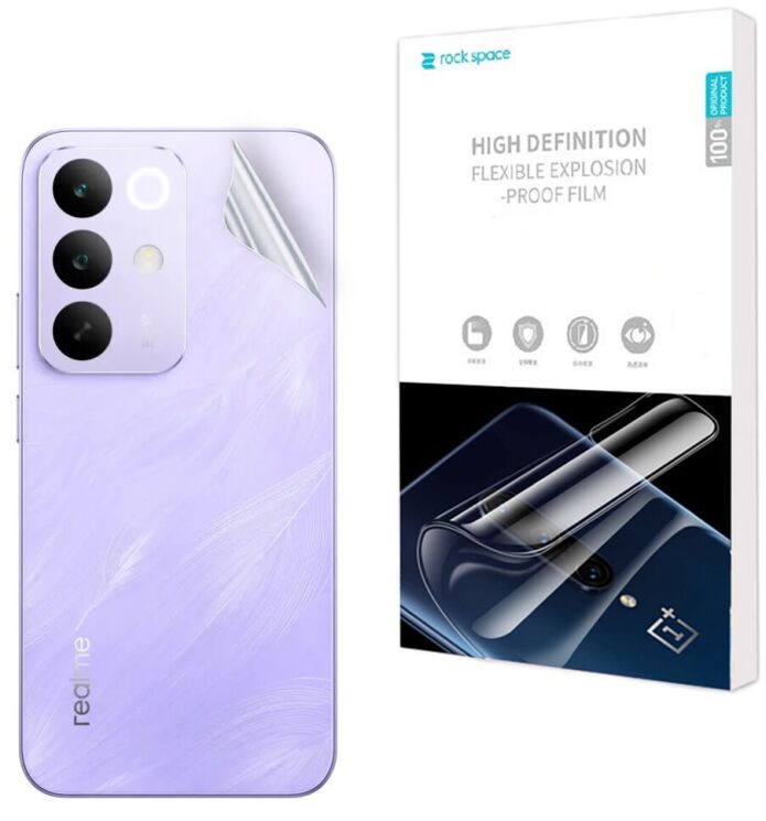 Защитная пленка на заднюю панель RockSpace Explosion-Proof SuperClear для Realme C85 Pro (403912) Защитная пленка на заднюю панель RockSpace Explosion-Proof SuperClear для Realme C85 Pro: фото 1 из 9