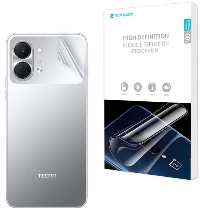 Захисна плівка на задню панель RockSpace Explosion-Proof SuperClear для TECNO Spark Go 3: фото 1 з 9