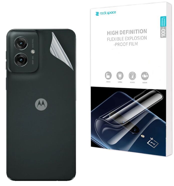 Захисна плівка на задню панель RockSpace SuperClear для Motorola Moto G55: фото 1 з 9