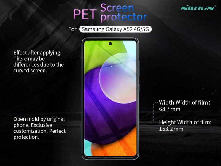 Защитная пленка NILLKIN Crystal для Samsung Galaxy A52 (A525) / A52s (A528): фото 12 из 13