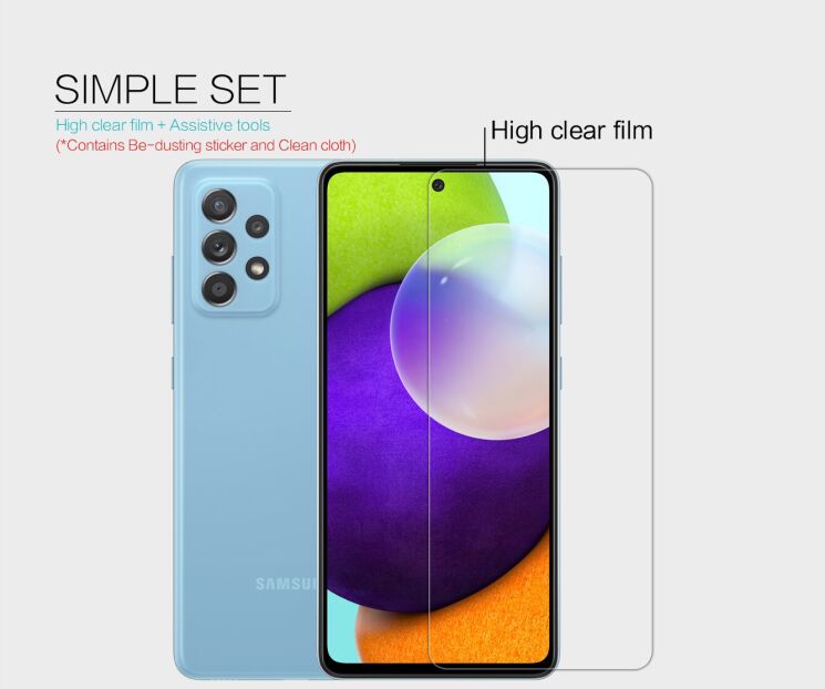 Защитная пленка NILLKIN Crystal для Samsung Galaxy A52 (A525) / A52s (A528): фото 11 из 13