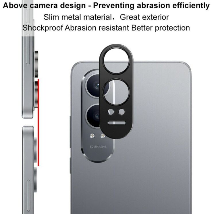 Защитная рамка IMAK Camera Styling для OnePlus Nord CE 4 Lite - Black: фото 5 из 10