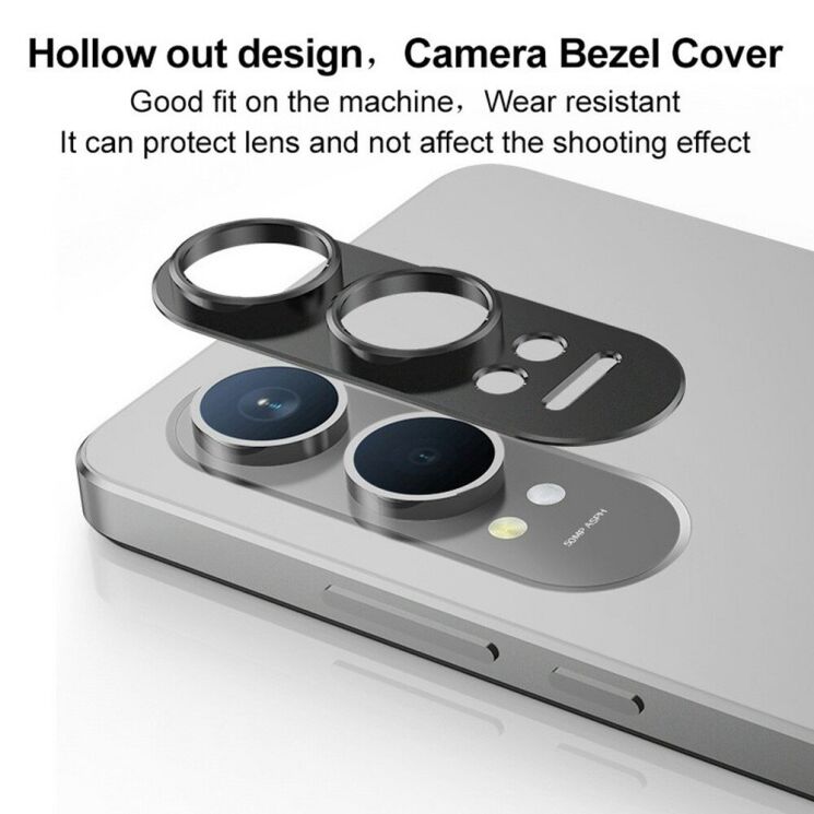 Защитная рамка IMAK Camera Styling для OnePlus Nord CE 4 Lite - Black: фото 7 из 10