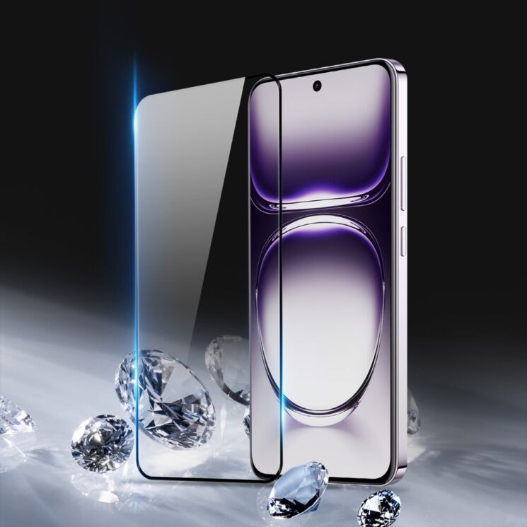 Защитное стекло DUX DUCIS Full Coverage для OPPO Reno 12 / 12 Pro - Black: фото 2 из 9