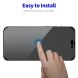 Защитное стекло HAT PRINCE Anti-Spy для Apple iPhone 16 Pro - Black (360534B). Фото 7 из 10