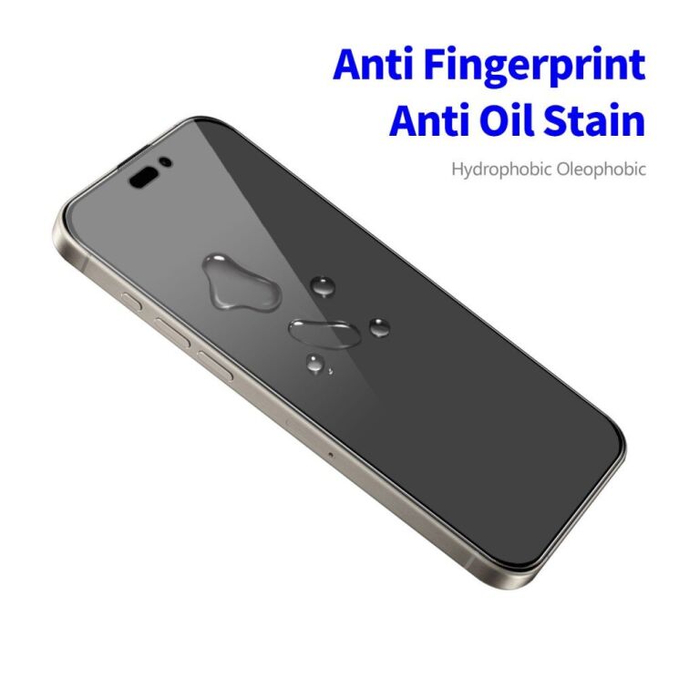 Защитное стекло HAT PRINCE Anti-Spy для Apple iPhone 16 Pro - Black: фото 6 из 10