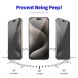 Защитное стекло HAT PRINCE Anti-Spy для Apple iPhone 16 Pro - Black (360534B). Фото 3 из 10