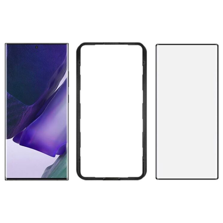 Защитное стекло IMAK 3D Curved Glass with Positioning Framework для Samsung Galaxy Note 20 Ultra (N985) - Black: фото 5 из 6