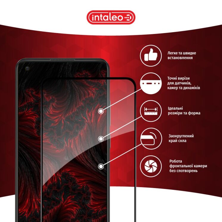Защитное стекло Intaleo Full Glue для OPPO A78 - Black: фото 4 из 9