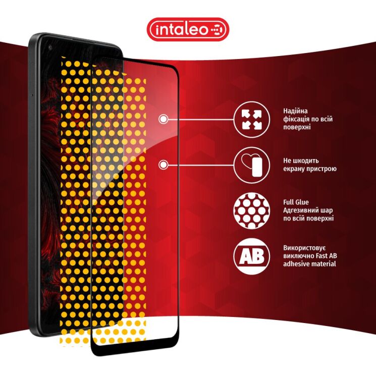 Защитное стекло Intaleo Full Glue для OPPO A78 - Black: фото 8 из 9