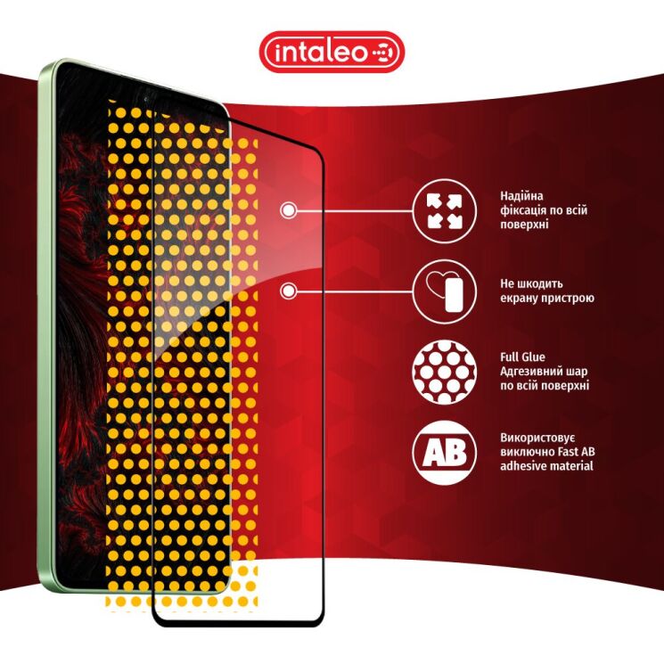 Защитное стекло Intaleo Full Glue для Xiaomi Redmi Note 13 - Black: фото 8 из 9