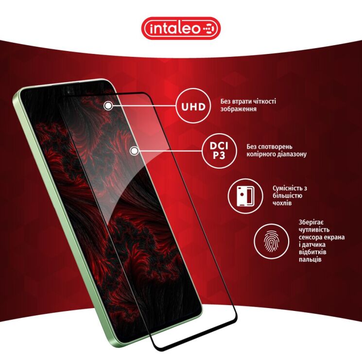 Защитное стекло Intaleo Full Glue для Xiaomi Redmi Note 13 - Black: фото 5 из 9