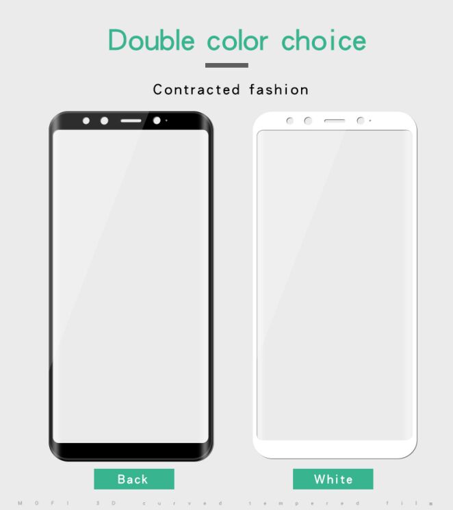 Защитное стекло MOFI 3D Curved Edge для Xiaomi Mi 6X / Mi A2 - Black: фото 8 из 8