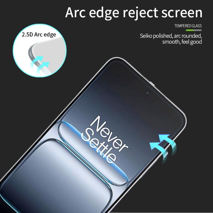 Защитное стекло MOFI Full Glue Protect для OnePlus Nord 5 / Ace 5 Ultra - Black: фото 3 из 9