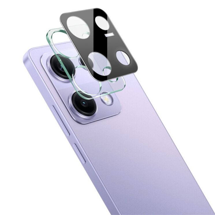 Защитное стекло на камеру IMAK Black Glass Lens для Xiaomi Redmi Note 14S - Black: фото 1 из 8