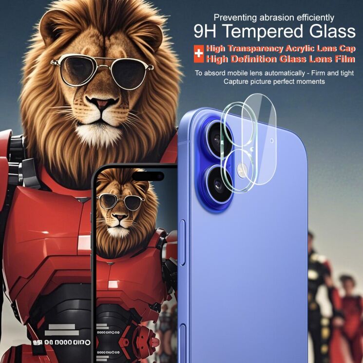 Захисне скло на камеру IMAK Integrated Lens Protector для Apple iPhone 17: фото 3 з 6
