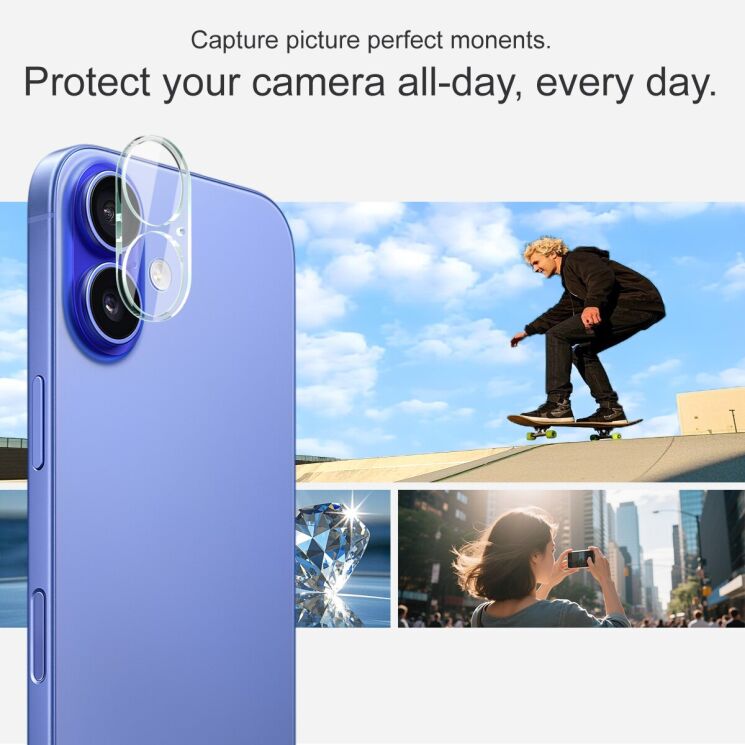 Захисне скло на камеру IMAK Integrated Lens Protector для Apple iPhone 17: фото 4 з 6