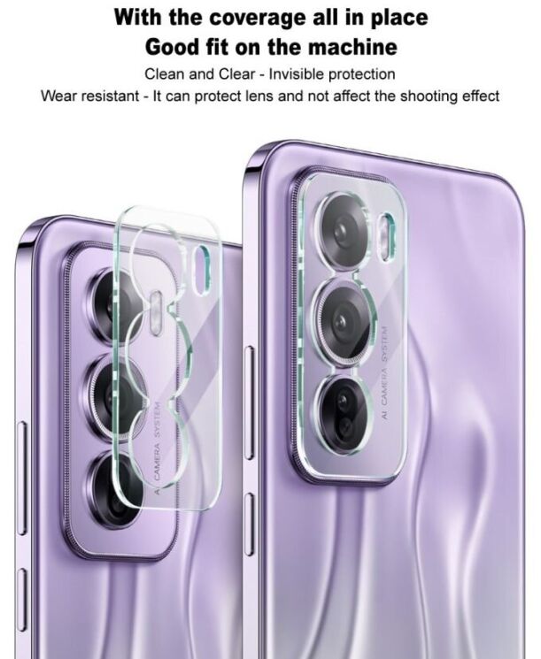Защитное стекло на камеру IMAK Integrated Lens Protector для Motorola Moto G55: фото 4 из 6