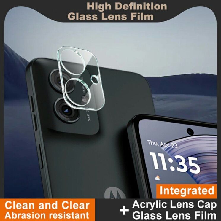 Защитное стекло на камеру IMAK Integrated Lens Protector для Motorola Moto G55: фото 2 из 6