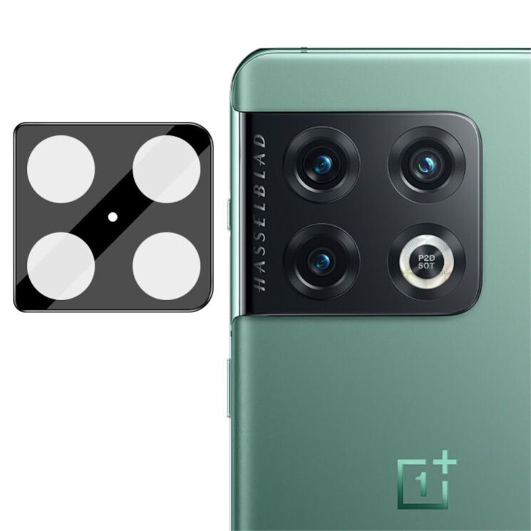 Защитное стекло на камеру IMAK Integrated Lens Protector для OnePlus 10 Pro - Black: фото 3 из 15