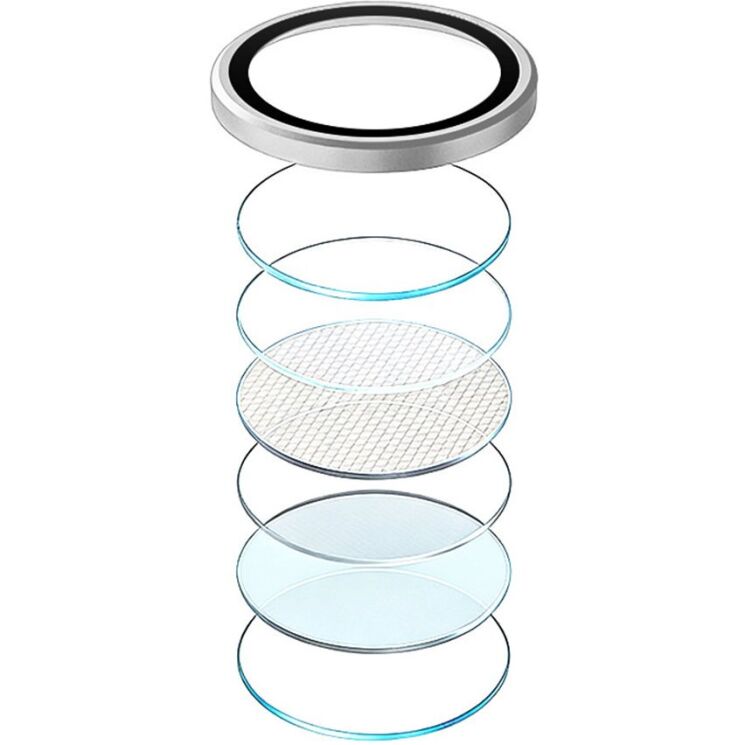 Защитное стекло на камеру RURIHAI Lens Protector для Samsung Galaxy S26 Plus (S947) / Galaxy S26 (S942) - Silver: фото 2 из 6