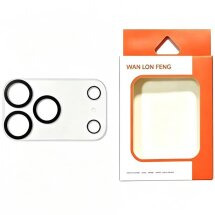 Захисне скло на камеру WANLONFENG Clear Silk Protector для iPhone 18 Pro Max - Black: фото 1 з 4