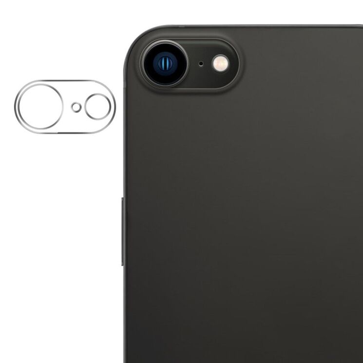 Защитное стекло на заднюю камеру Deexe Lens Protector для Apple iPhone 16e: фото 1 из 4