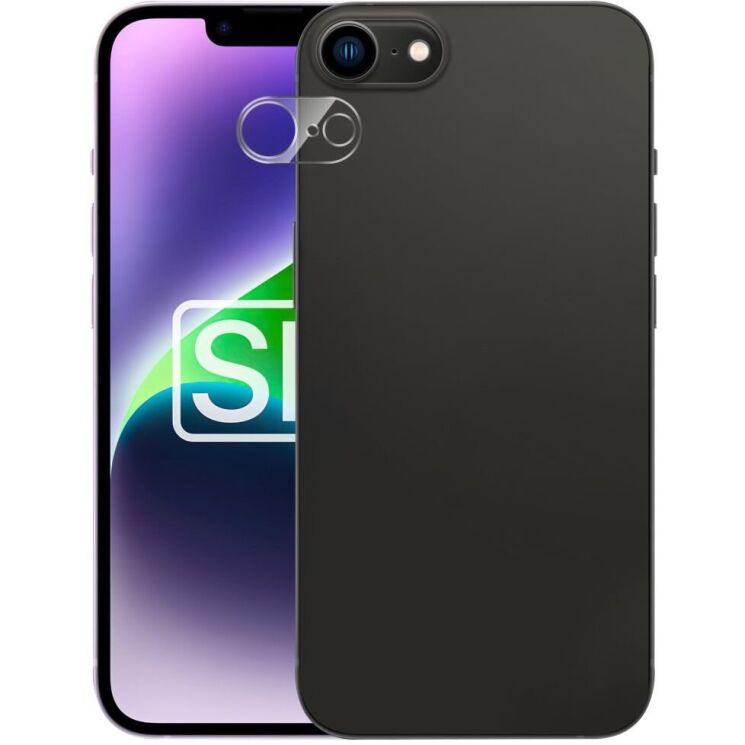Защитное стекло на заднюю камеру Deexe Lens Protector для Apple iPhone 16e: фото 2 из 4