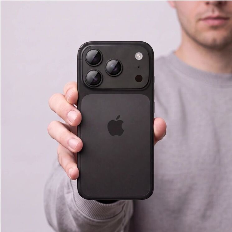 Защитное стекло на заднюю камеру Tech-Protect CamFull Fit + для iPhone 18 Pro Max (5906302325030) - Black: фото 8 из 9