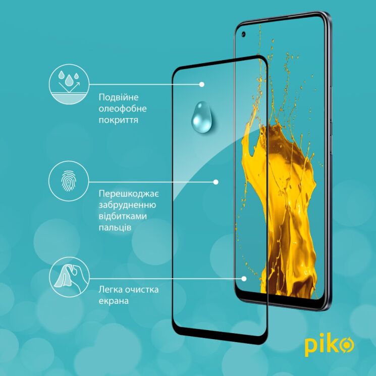 Захисне скло Piko Full Glue для Realme 8 / 8 Pro - Black: фото 5 з 5