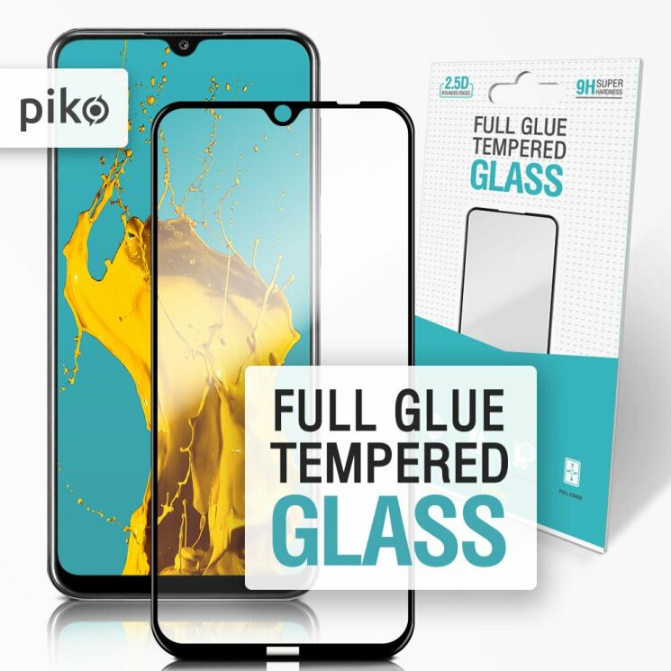 Защитное стекло Piko Full Glue для Xiaomi Redmi Note 8 / Note 8 (2021) - Black: фото 1 из 4