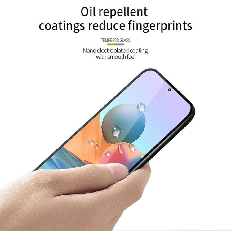 Захисне скло PINWUYO Full Glue Cover для Xiaomi Redmi Note 10 Pro - Black: фото 12 з 16