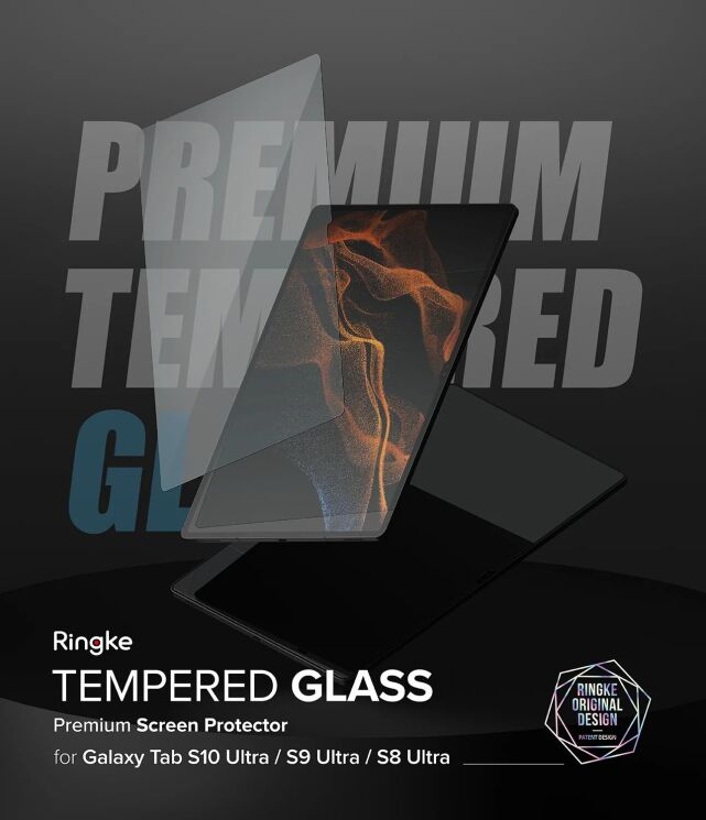 Защитное стекло Ringke Tempered Glass (FT) для Samsung Galaxy Tab S10 Ultra / S9 Ultra / Tab S8 Ultra (T920/926/910/916/900/906) 8809848206696: фото 2 из 14