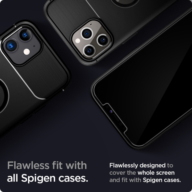 Защитное стекло Spigen (SGP) Glas.tR SLIM HD для Apple iPhone 12 / iPhone 12 Pro: фото 5 из 7