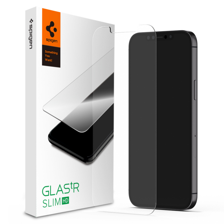 Защитное стекло Spigen (SGP) Glas.tR SLIM HD для Apple iPhone 12 / iPhone 12 Pro: фото 1 из 7