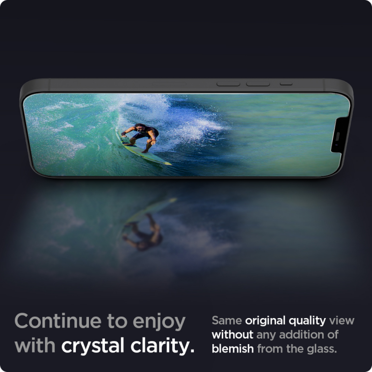 Защитное стекло Spigen (SGP) Glas.tR SLIM HD для Apple iPhone 12 / iPhone 12 Pro: фото 4 из 7