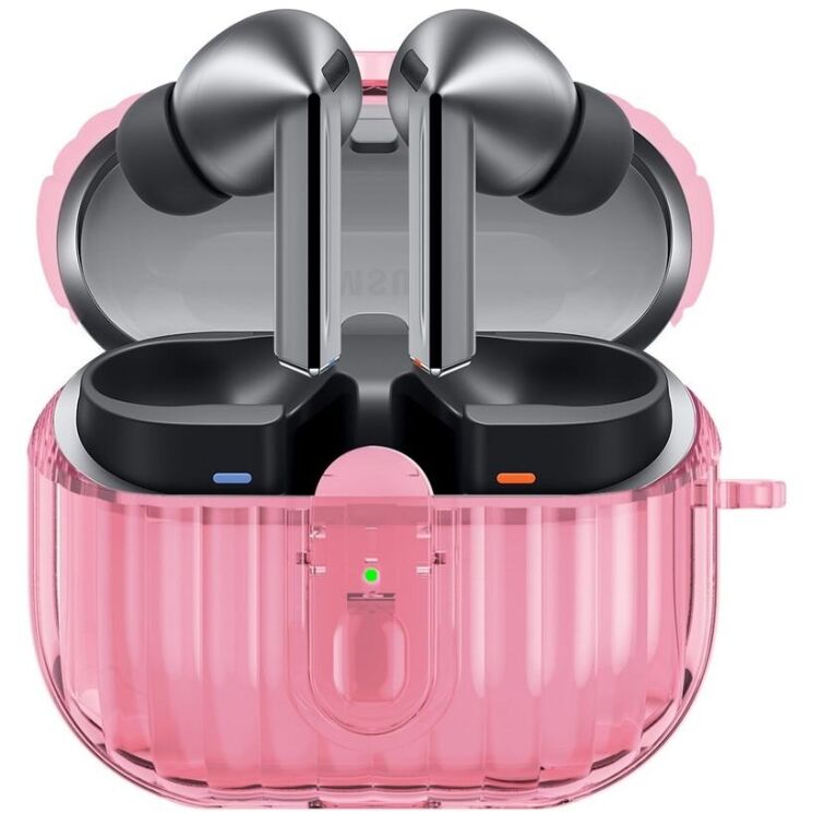 Захисний чохол AHASTYLE WG161 для Samsung Galaxy Buds 3 / Buds 3 Pro - Transparent Pink: фото 2 з 6