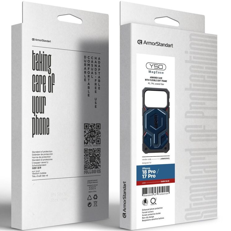 Захисний чохол ArmorStandart Y50 MagCase для iPhone 18 Pro / 17 Pro - Dark Blue (423705DB) Захисний чохол ArmorStandart Y50 MagCase для iPhone 18 Pro / 17 Pro - Dark Blue: фото 3 з 3