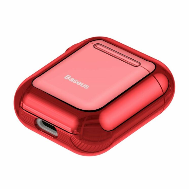 Защитный чехол BASEUS Shining Hook Case для Apple AirPods 1 / 2 - Red: фото 4 из 25