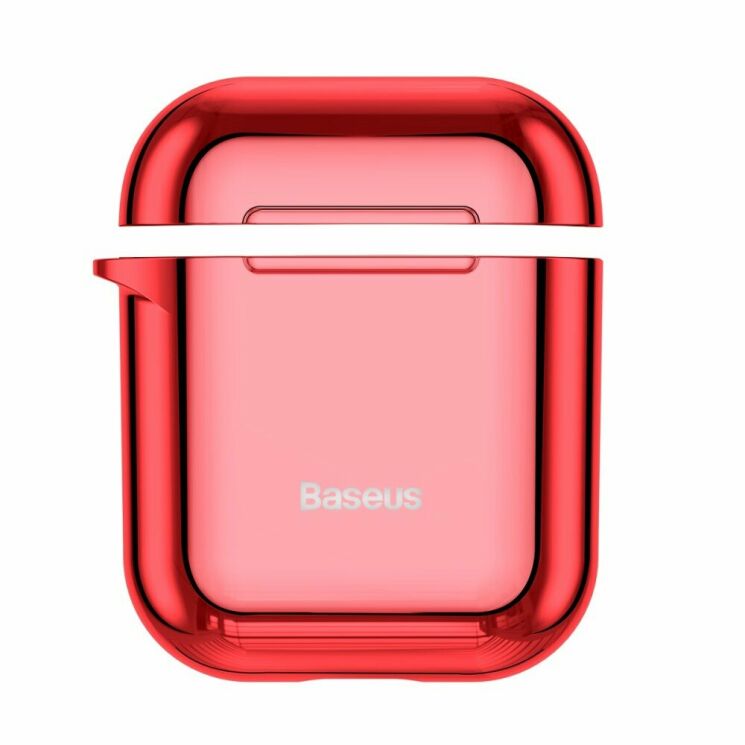 Защитный чехол BASEUS Shining Hook Case для Apple AirPods 1 / 2 - Red: фото 1 из 25