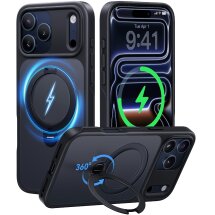 Захисний чохол CASEKOO Frost Matte Stand для iPhone 18 Pro Max / 17 Pro Max - Black: фото 1 з 11