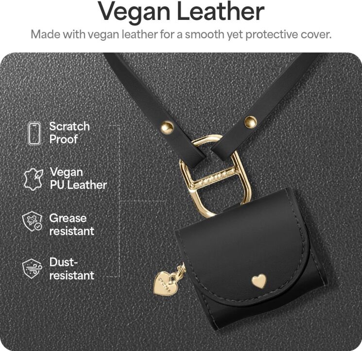 Защитный чехол Cyrill Mini Bag by Spigen для Apple AirPods 4 (ACS08651) - Black: фото 10 из 11