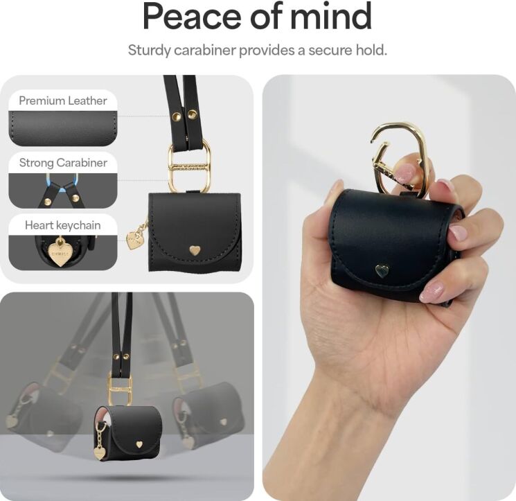 Защитный чехол Cyrill Mini Bag by Spigen для Apple AirPods 4 (ACS08651) - Black: фото 8 из 11