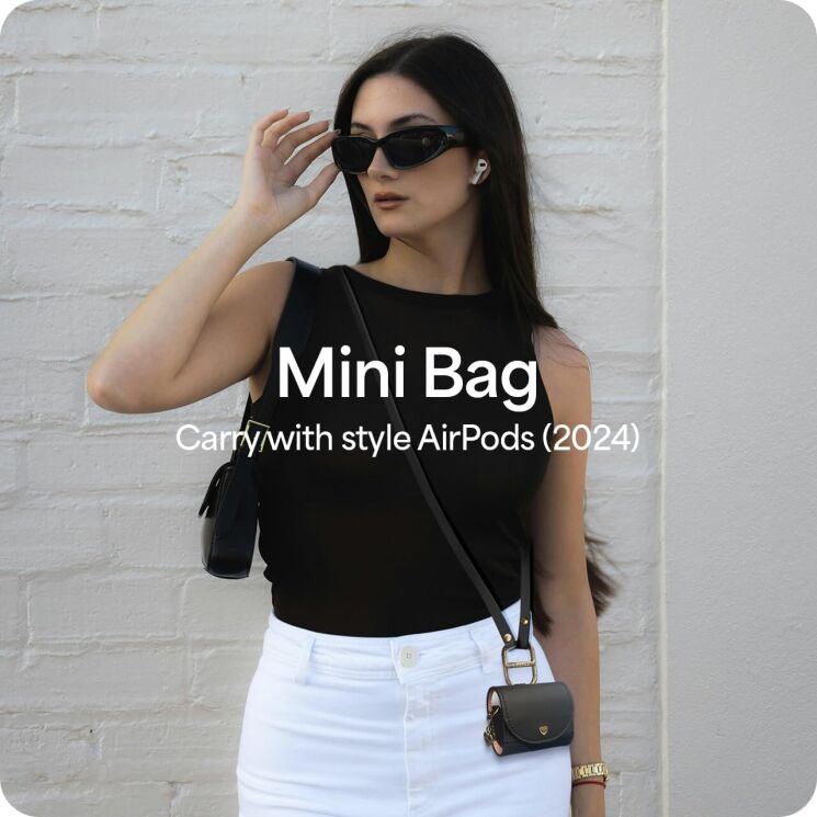 Защитный чехол Cyrill Mini Bag by Spigen для Apple AirPods 4 (ACS08651) - Black: фото 6 из 11