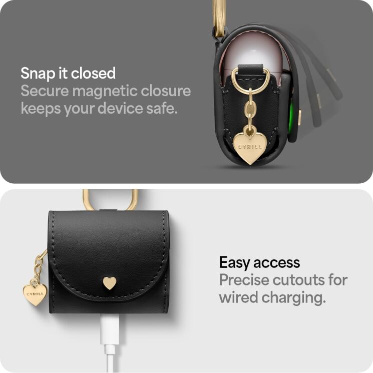 Защитный чехол Cyrill Mini Bag by Spigen для Apple AirPods 4 (ACS08651) - Black: фото 11 из 11