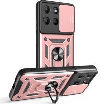 Защитный чехол Deexe Armor Shield для Motorola Moto G15 - Rose Gold: фото 1 из 9